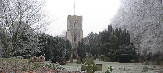 A fine frosty Winter's day in Burghclere.